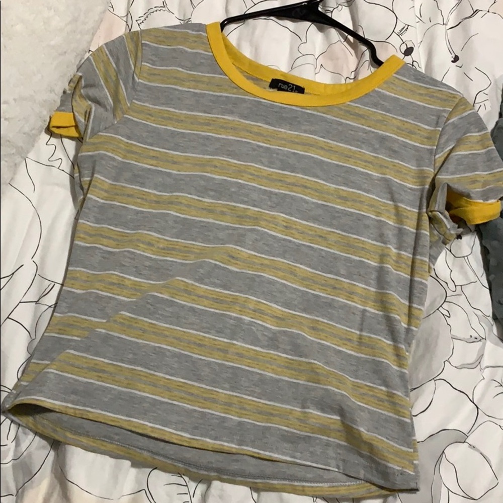 Yellow striped tee